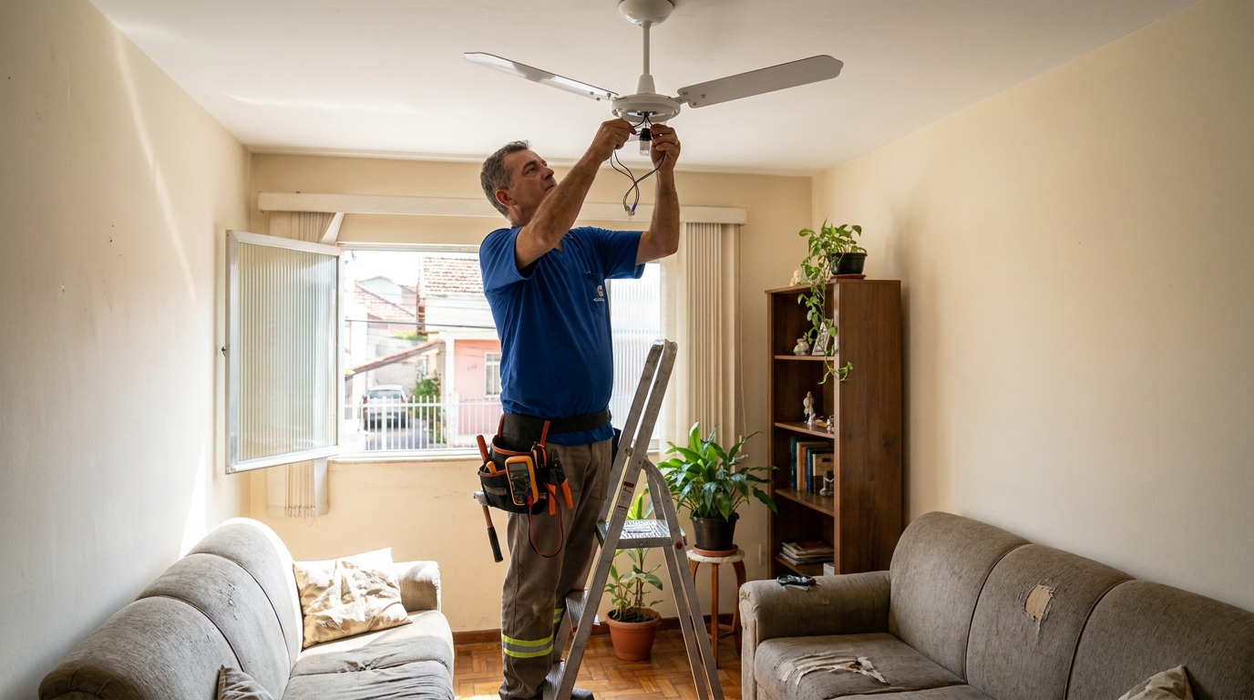Montagem de Ventilador em Indaiatuba‑SP